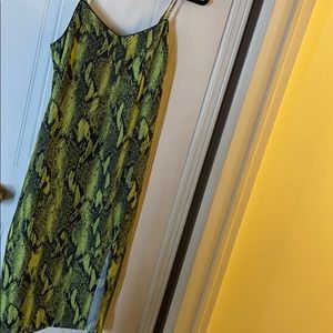 Never Worn Snakeskin Bright Green Dolls Kill Dress